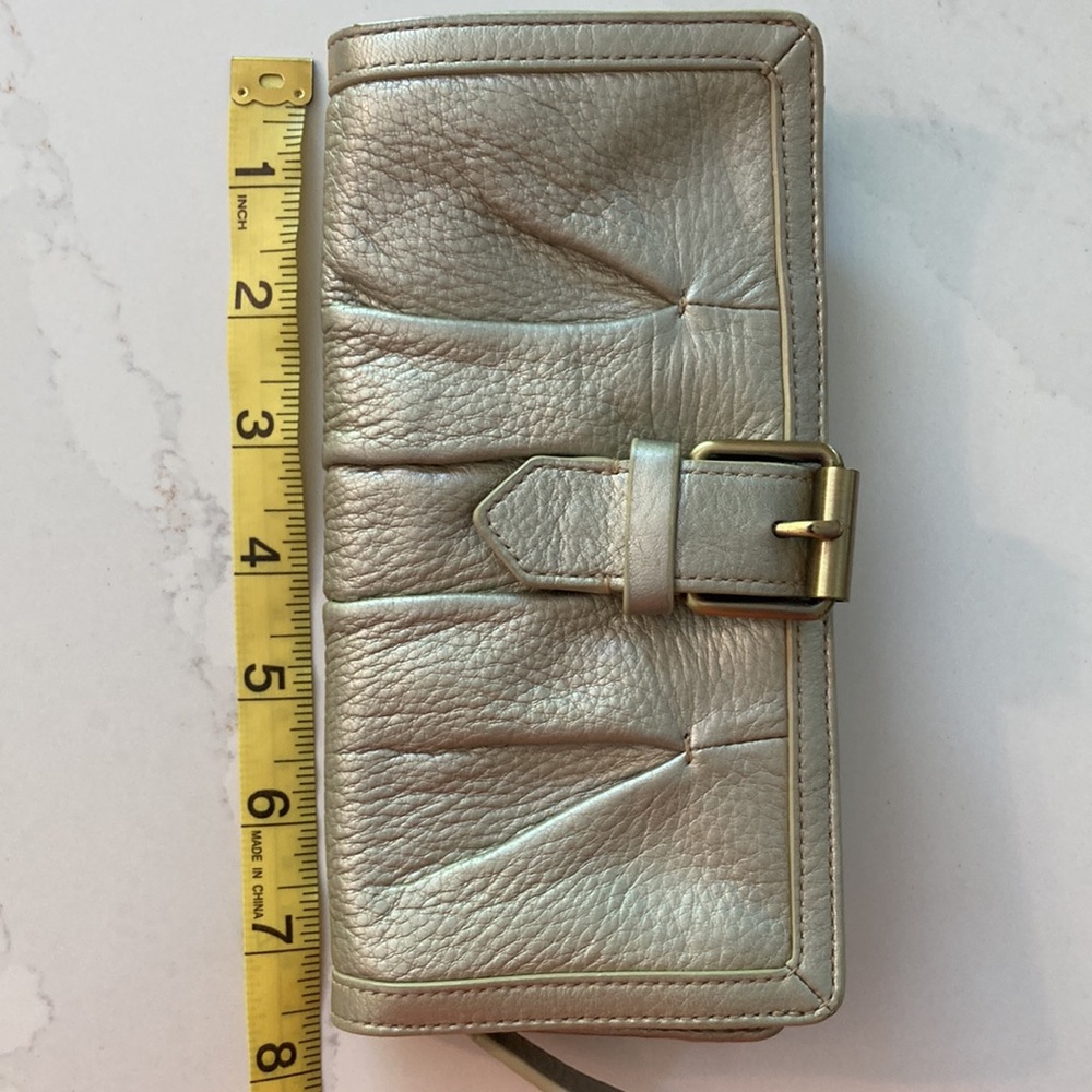 Excellent Cole Haan Leather Wallet - light gold